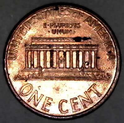 1994-P-Lincoln-Memorial-Cent-With-Die-Chip-Between-E-And-R-It's-Raised